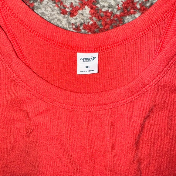 EUC Old Navy Women's UltraLite Active Racerback Rib-Knit Tank Top XXL Orange/Red - Picture 3 of 3